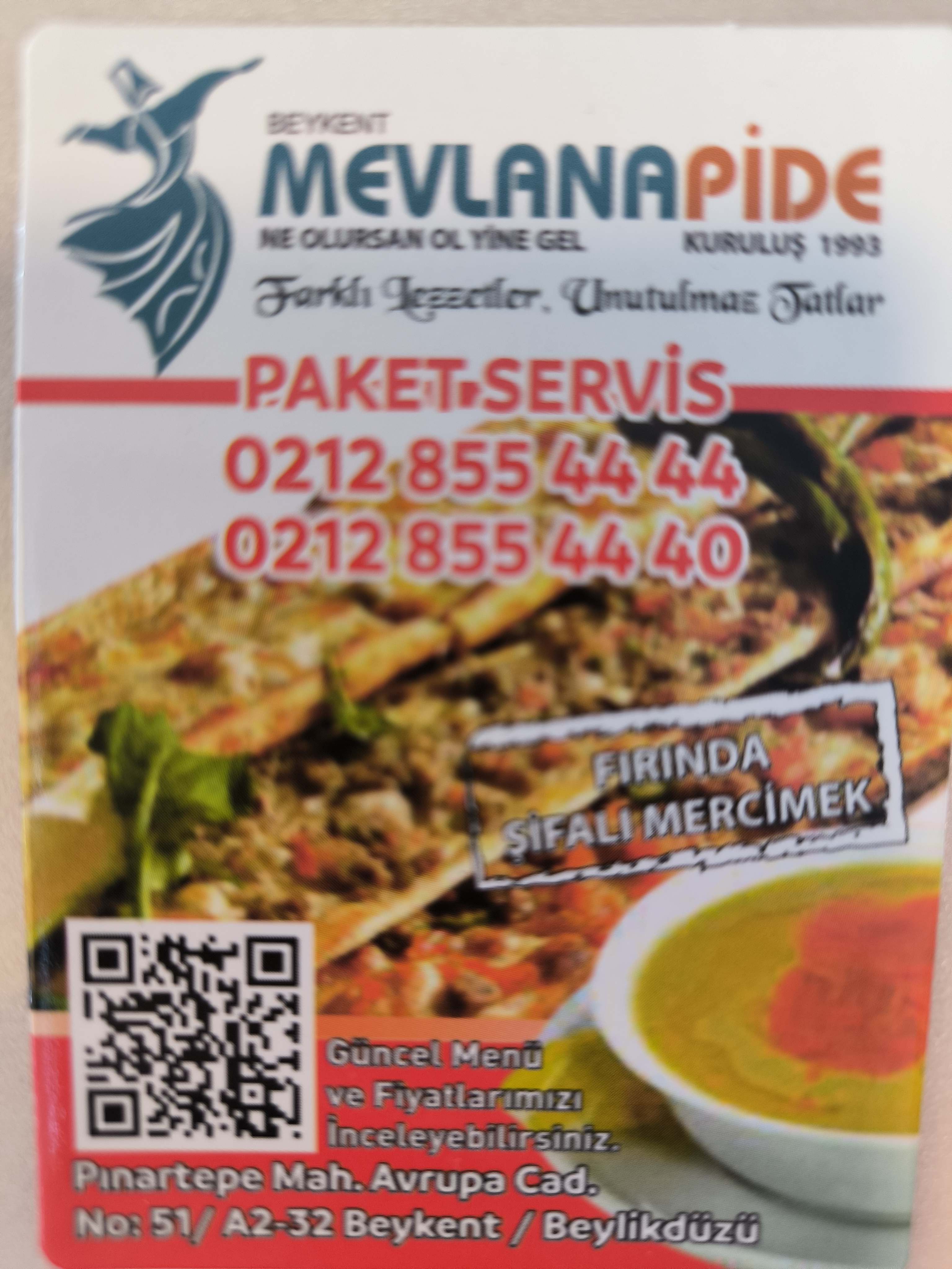 Beykent Mevlana pide 