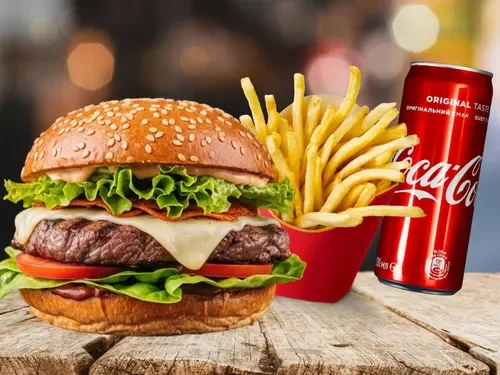 Marmaris Steak Burger Menü (120 g)