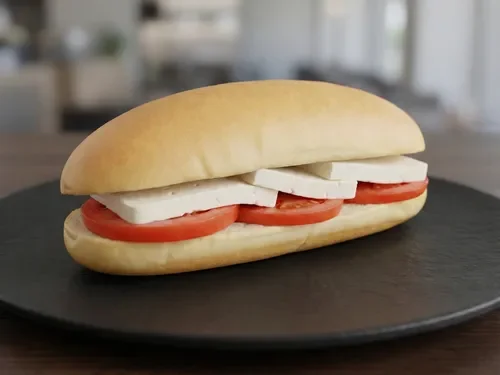 Beyaz Peynirli Domatesli Sandviç