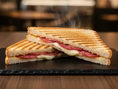 Salamlı Kaşarlı Tost