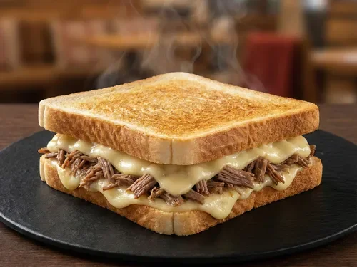 Kavurmalı Kaşarlı Tost