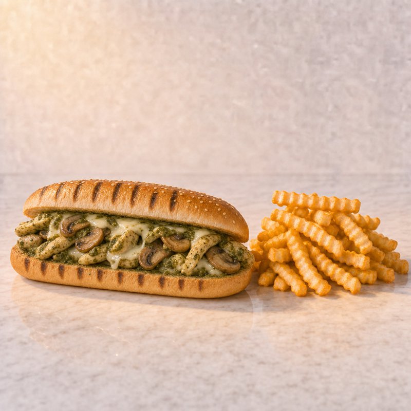 Pesto Tavuk Sandviç
