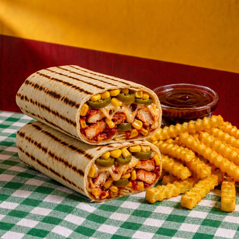 Mexican Soslu Tavuklu Wrap