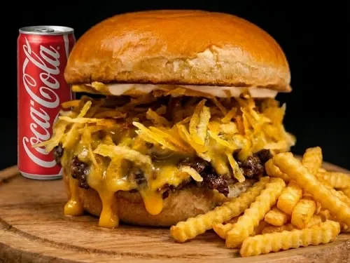 Roasted Garlic Burger Menü