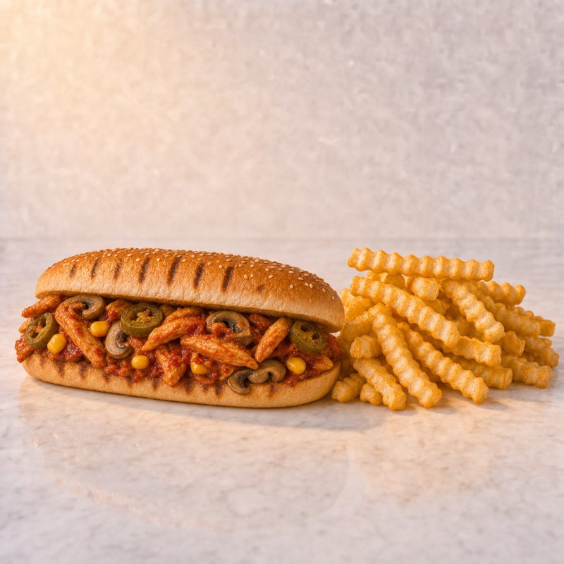 Mexican Tavuklu Sandviç