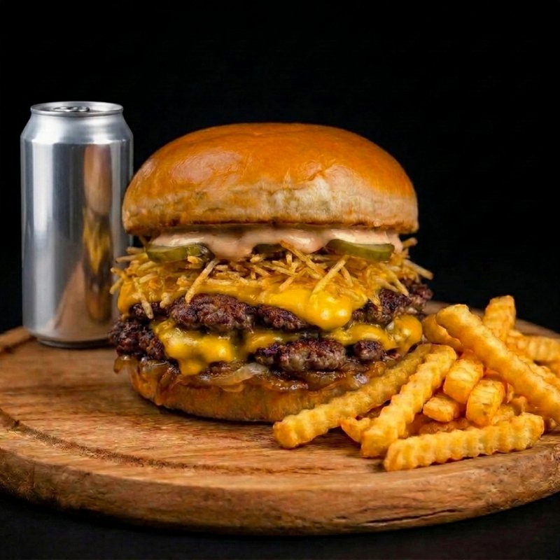 ROASTED GARLIC BURGER MENU