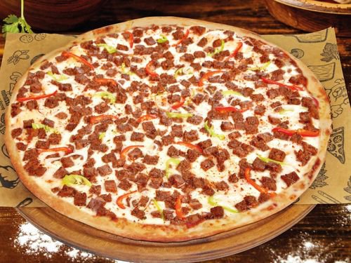 Kavurmalı Pizza (Orta Boy)