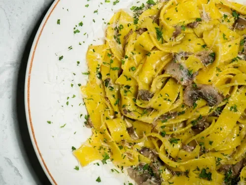 Fettuccine Bianco Mantar