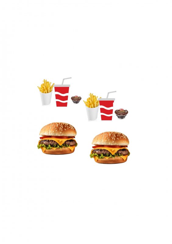Efsane Çift Burger Menü