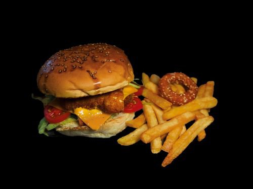 Duble Tavuk Burger Menü