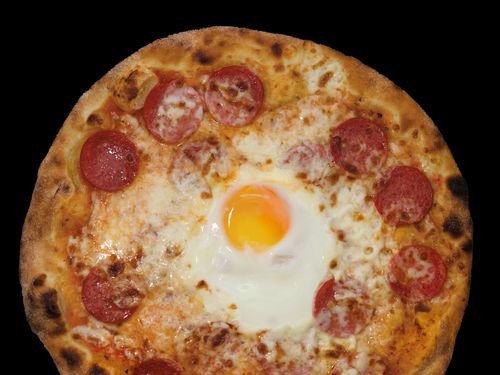 Sucuklu Yumurtalı Pizza Aile Boy