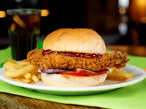 Chicken Burger Menü (150 g)