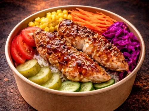 Çanak'ta Soya Soslu Izgara Tavuk