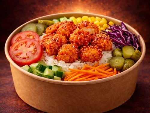Küçük Çanak'ta Hot Chili Soslu Çıtır Tavuk