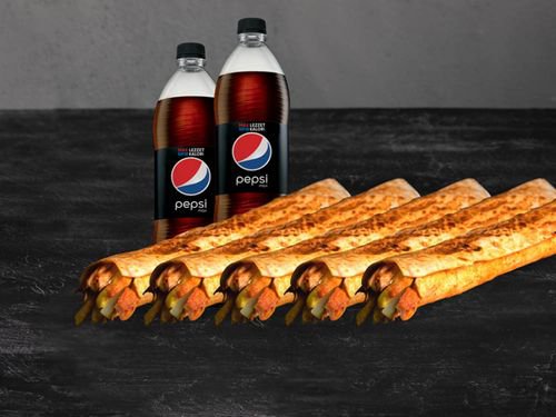 5'li Tavuk Döner Dürüm (Large) Menü