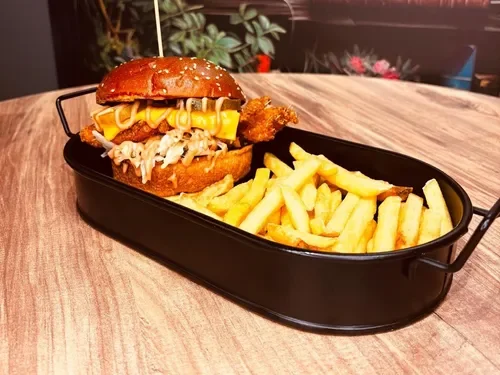 Ahbap Çıtır Tavuk Burger Menü (120 g)