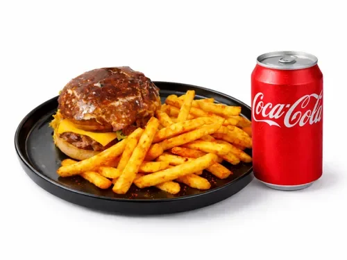 Cheese Burger & Coca Cola