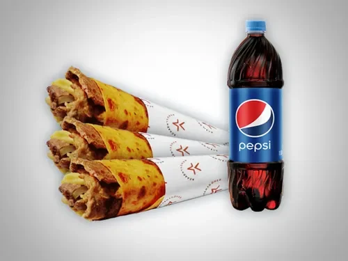 3'lü Et Döner Classic Dürüm Menü