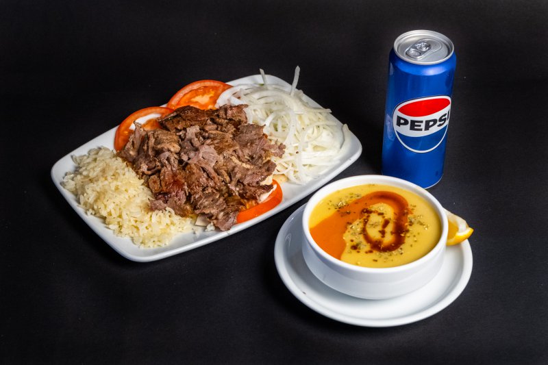 Çorba & Et Döner (100 gr.) Menü
