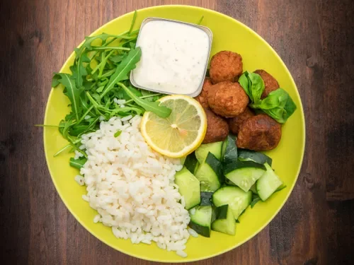 Falafel & Pilav & Yan Lezzet (Vejeteryan Menü)