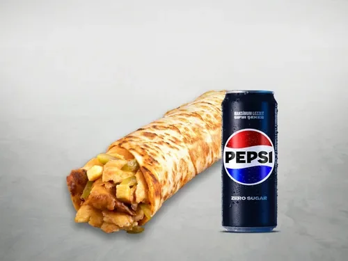 Pepsi Tavuk Döner Medium Dürüm Menü