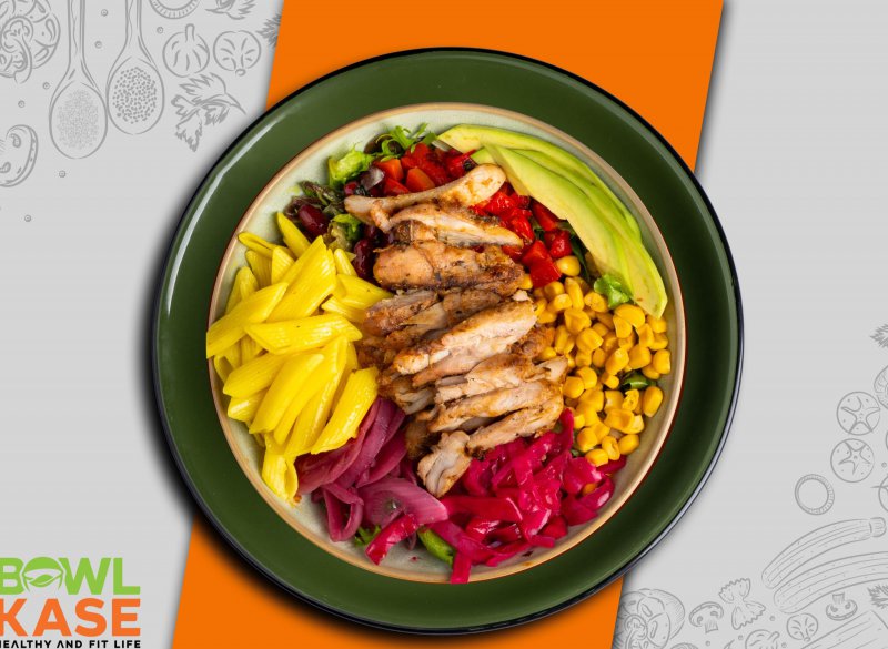 Tavuklu Makarnalı Bowl Kase