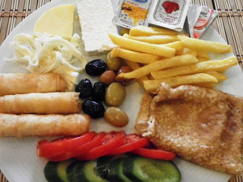 Krepli Kahvaltı Tabağı