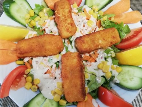 Çıtır Balıklı Salata