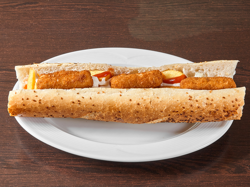Tavuk Kroketli Sıcak Sandviç