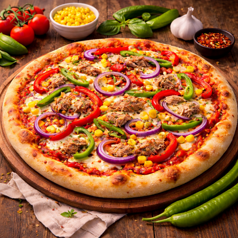 Ton Balıklı Pizza
