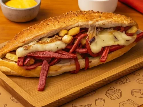 Sosisli Kaşarlı Patso