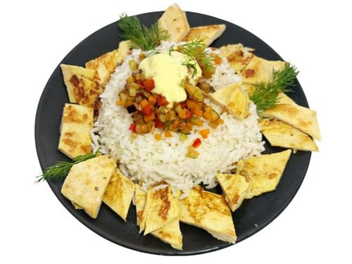Izgara Tavuklu Sebzeli Basmati Pilavı