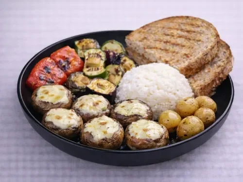 Izgara Kaşarlı Mantar Dolma