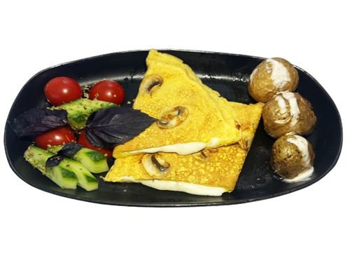 Kaşarlı Mantarlı Omlet