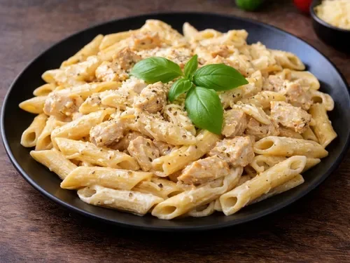 Kremalı Tavuklu Penne