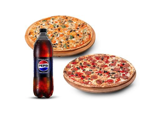 2'li Büyük Boy Pizza Menü (4 - 5 Kişilik)