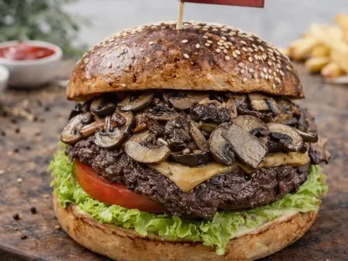 Mantarlı Burger Menü
