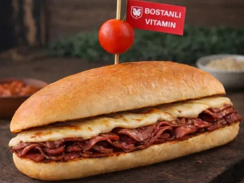 Pastırmalı Kaşarlı Sandviç