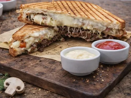 Kavurmalı Kaşarlı Tost