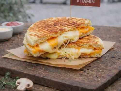 Üç Peynirli Bazlama Tost Menü