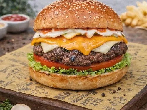 3 Peynirli Burger Menü