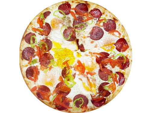 Sucuklu Yumurtalı Pizza (Büyük Boy) (33 cm)