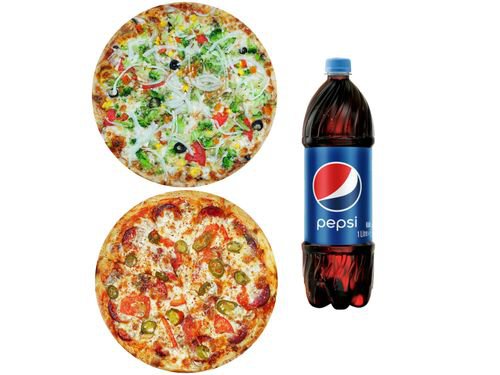 2'li Pizza (Jumbo Boy) & İçecek (1 L)