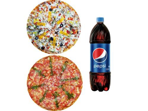 2'li Pizza (Orta Boy) & İçecek (1 L)