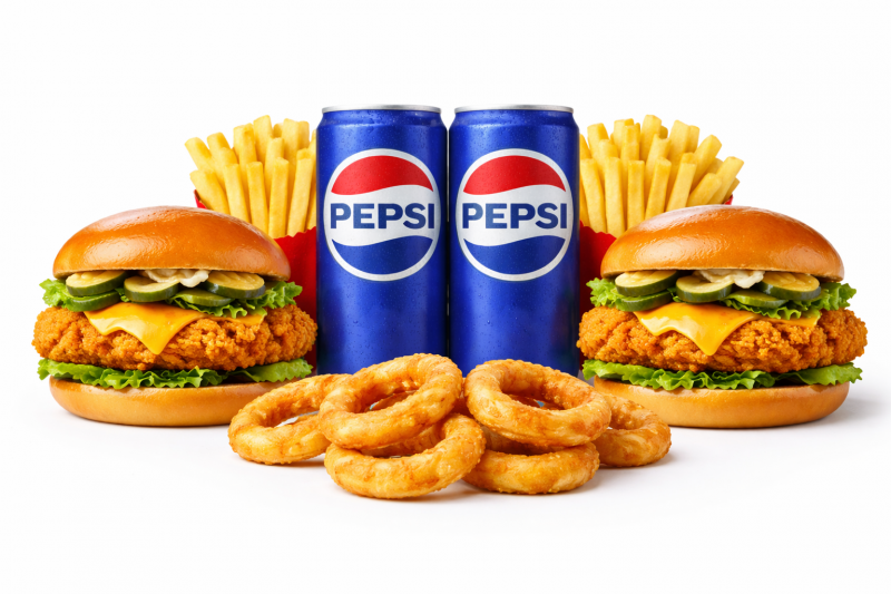 İKİ KİŞİLİK TAVUK BURGER MENU