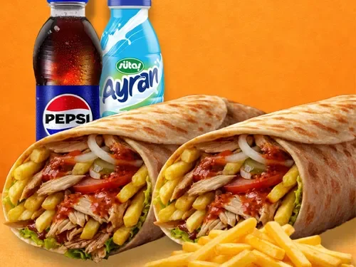 2'li Antakya Tavuk Dürüm Menü