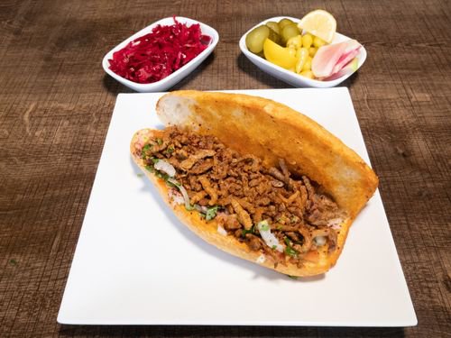 Yarım Ekmek Biftek Et Tantuni