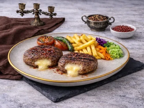 Acılı Kaşarlı Köfte