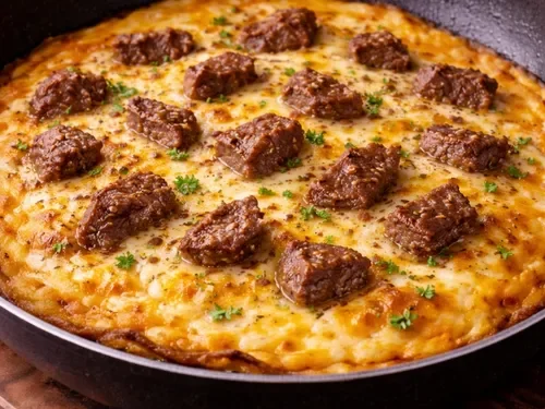 Kavurma & Kaşarlı Omlet