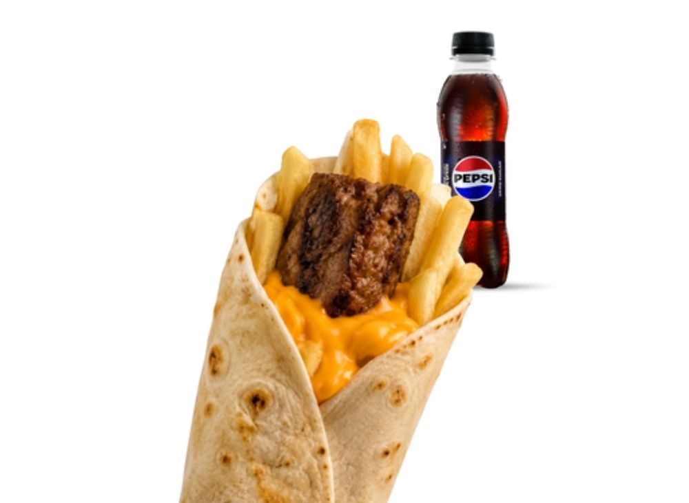 Cheddar Peynirli Adana Dürüm + Pepsi Max Menü